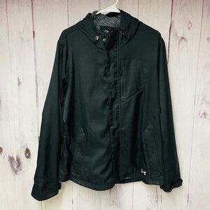 Under Armour Men's Storm 2 Cold Gear Infrared Shield Jacket Black Large Hood Zip